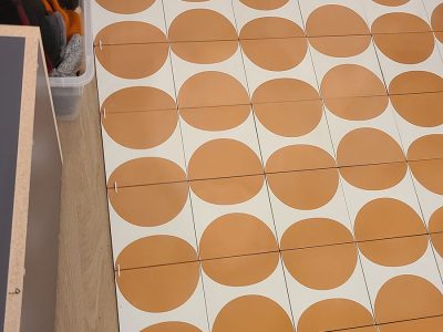 Decorative Tile Work Installation 2